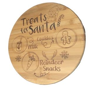 Totally bamboo Christmas lazy Susan tray